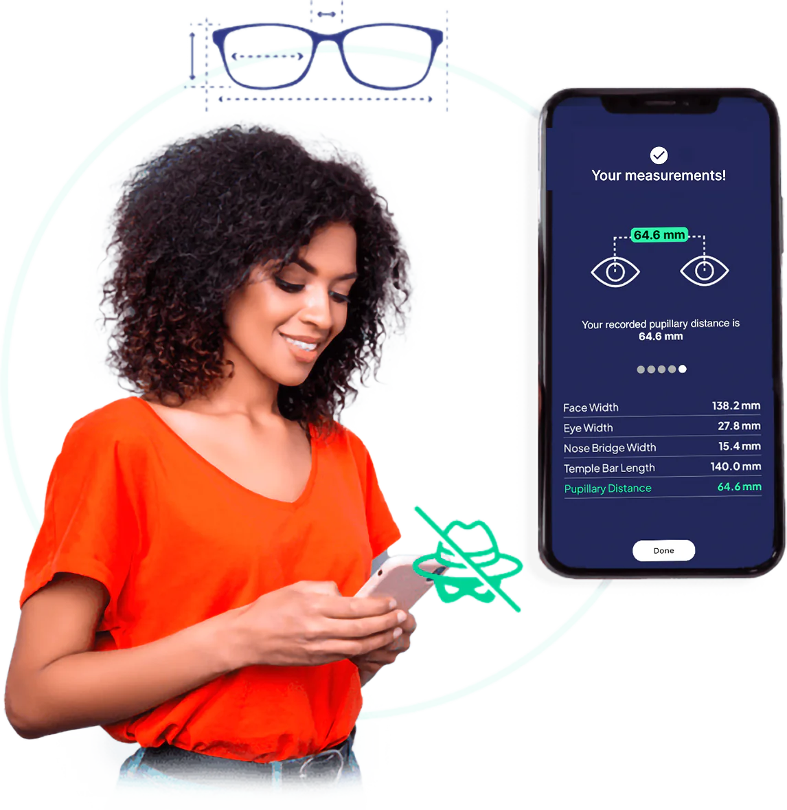Veero measurement flow from scan to fitted frames