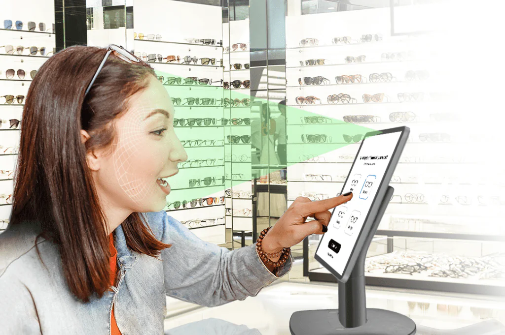 Veero EyeSize IRL kiosk